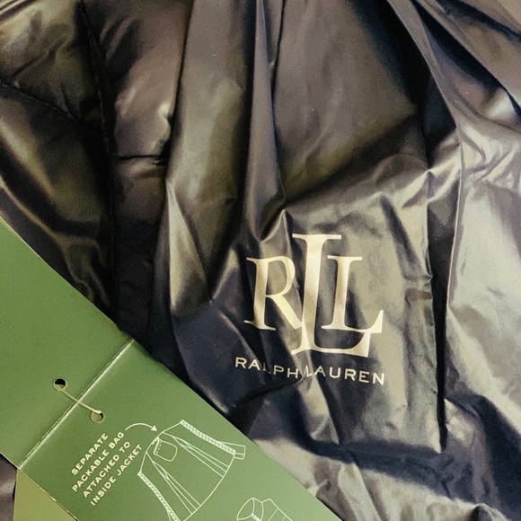 RALPH LAUREN PACKABLE LIGHTWEIGHT HOODED DOWN COAT - Picture 12 of 13